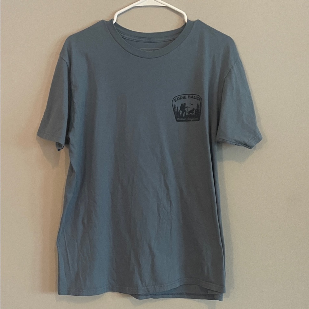 Eddie Bauer Blue Men's Large Short Sleeve Tee